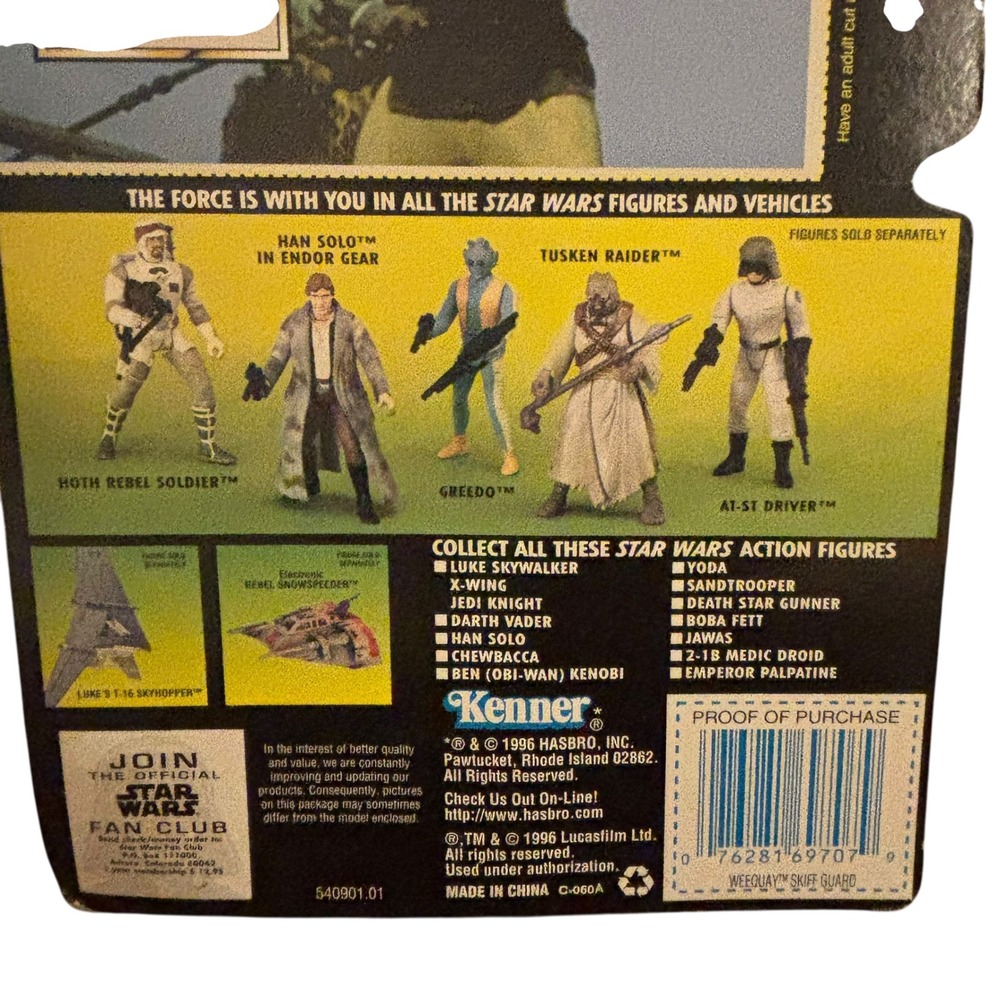 Star Wars The Power‎ of the Force Weequay Skiff Guard Action Figure 1996 New - Picture 7 of 16